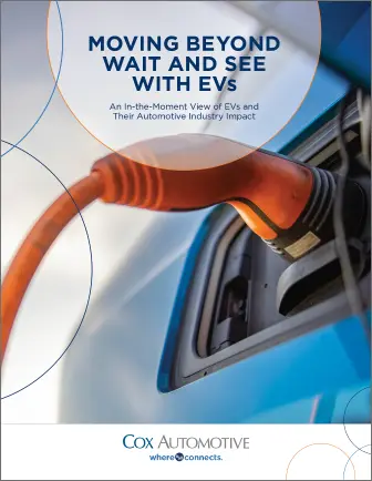 Book image with title: Moving beyond wait and see with EV's